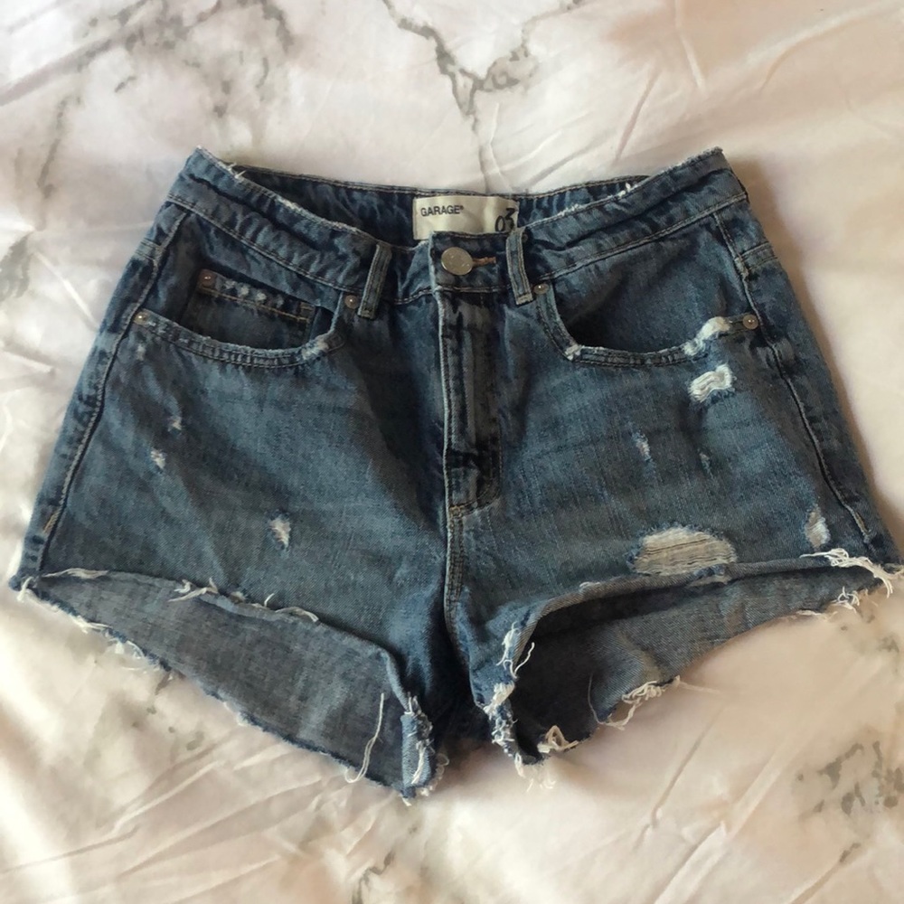 Denim shorts